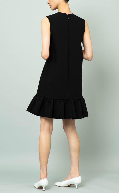 裾ギャザーミニワンピース