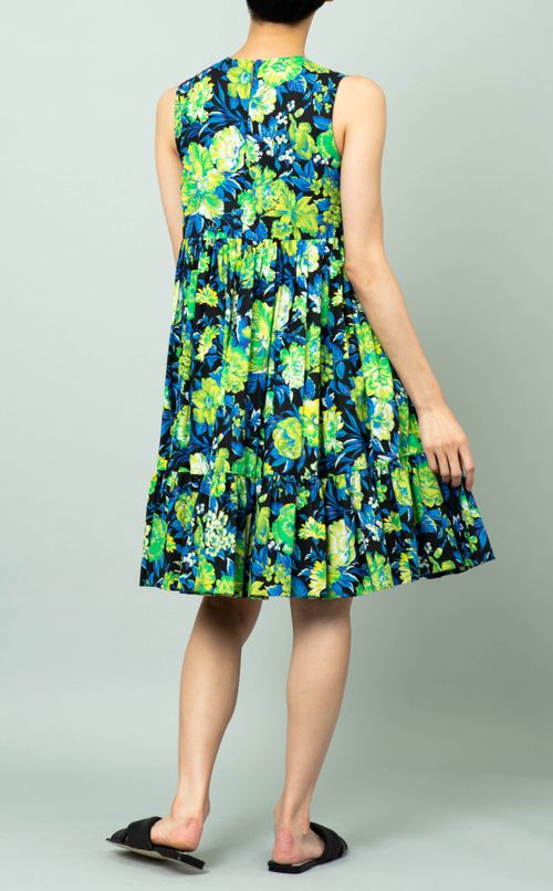 フラワープリントワンピース