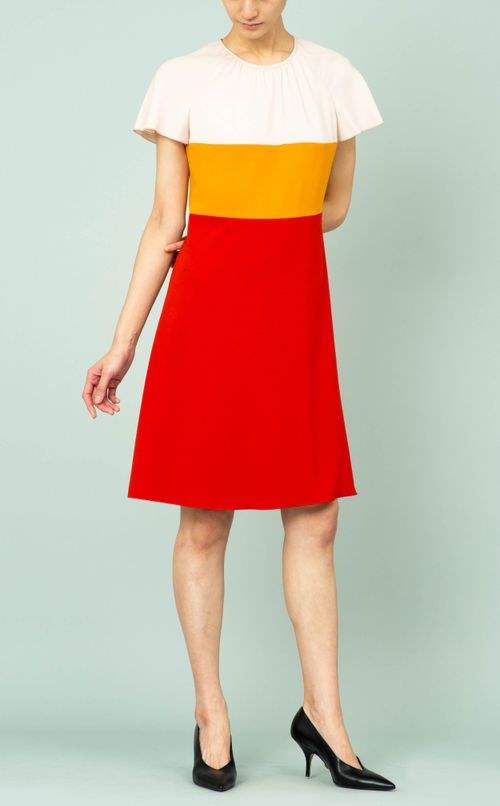 トリコロールカラーワンピース