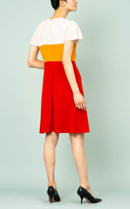 トリコロールカラーワンピース