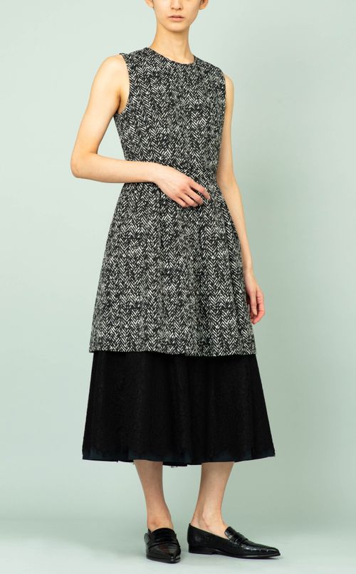 レースコンビロングスカート