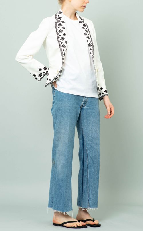 刺繍テーラードジャケット