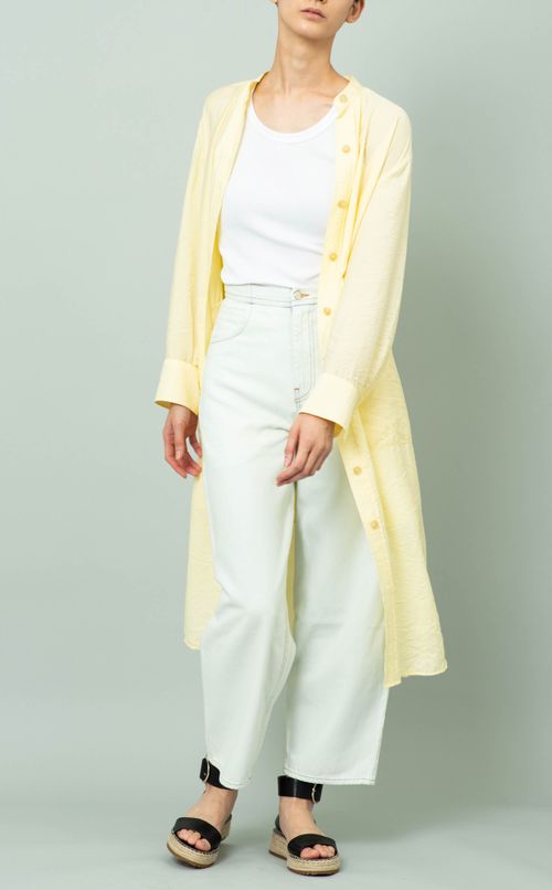 ハイネックシャツワンピース