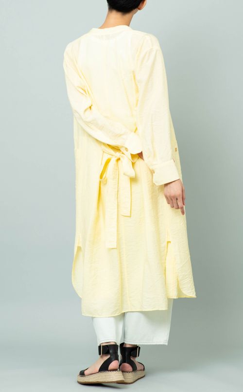 ハイネックシャツワンピース