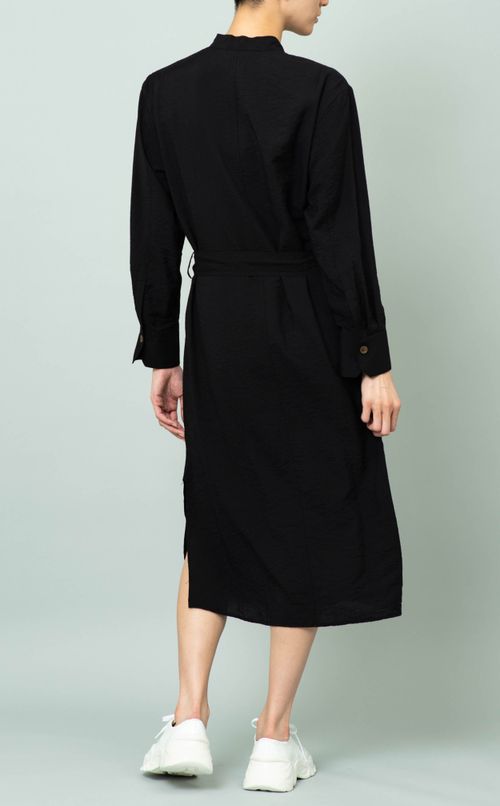 ハイネックシャツワンピース