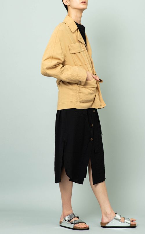 リネンサファリジャケット