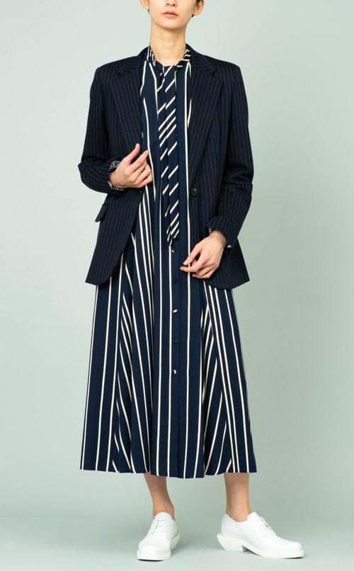 ストライプテーラードジャケット