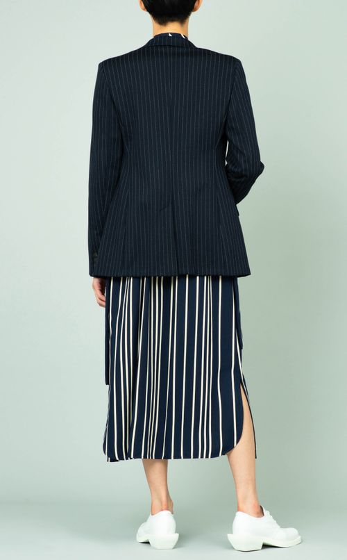 ストライプテーラードジャケット