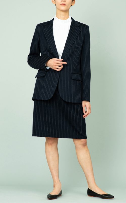 ストライプテーラードジャケット