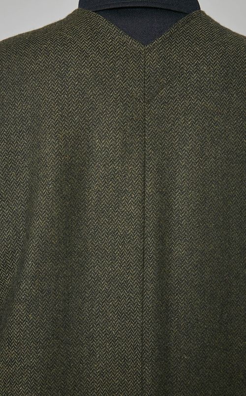 ツイードジップスリットジレ