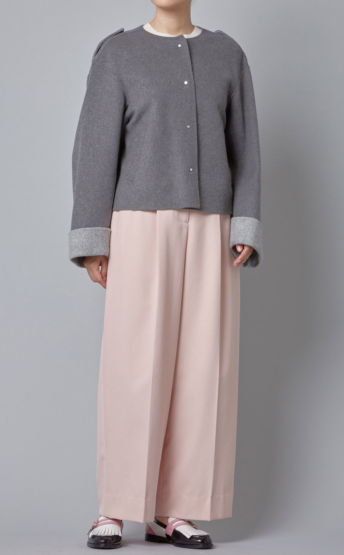 ETRO ウール混合ジップアップコート　新品未使用♡ OPAQUE.CLIP（オペークドットクリップ）の「Lux-Veil wool mix