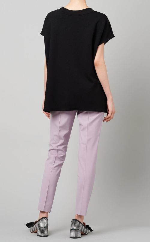 Vネックフレンチスリーブカットソー