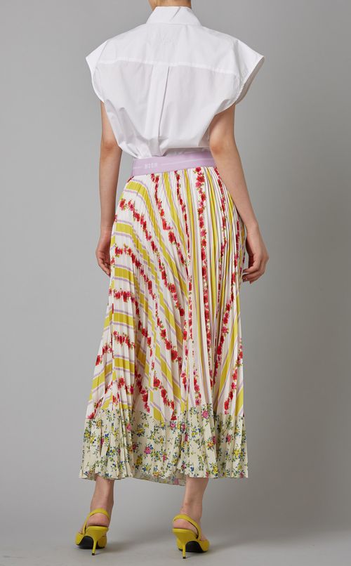 マルチフラワープリーツイージースカート