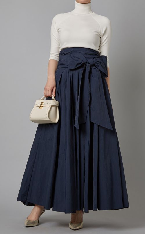 タフタギャザーボリュームスカート