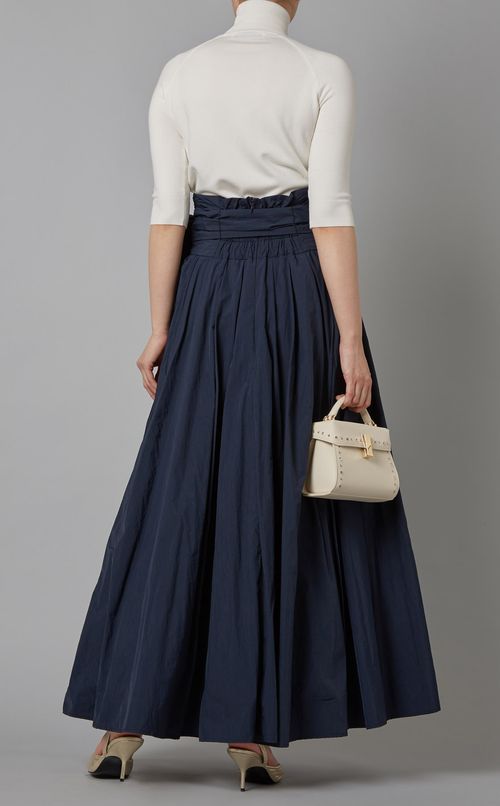 タフタギャザーボリュームスカート