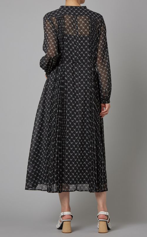 プリントフレアワンピース