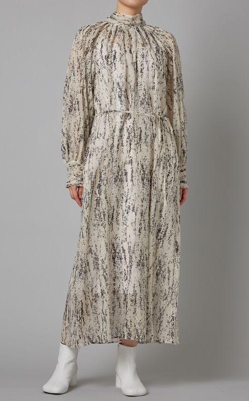 マルチプリントフレアワンピース