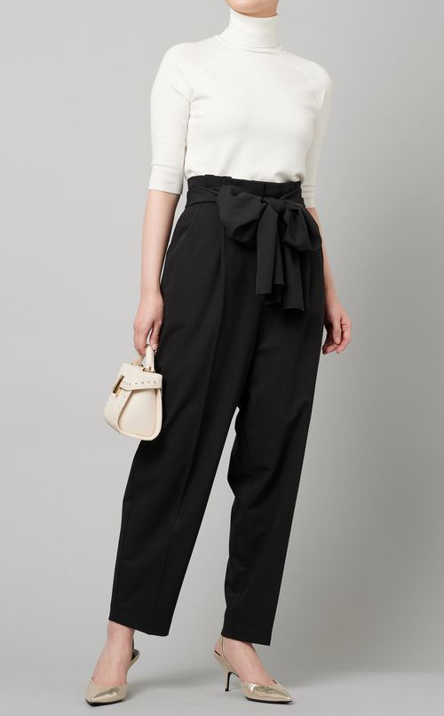 ウエストリボンパンツ