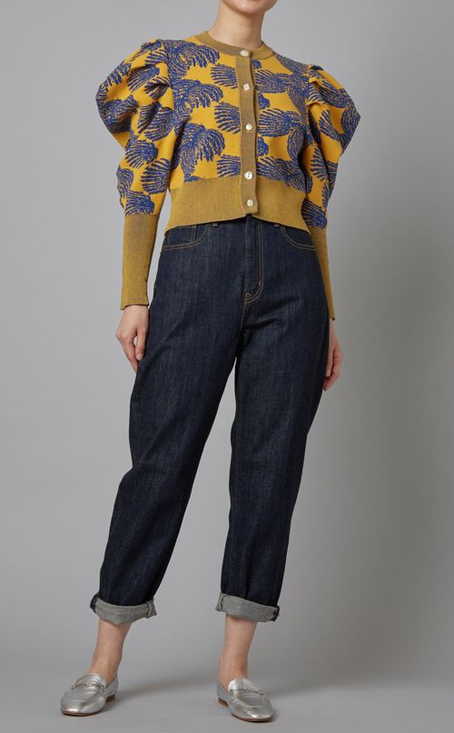 ジャガードニットカーディガン