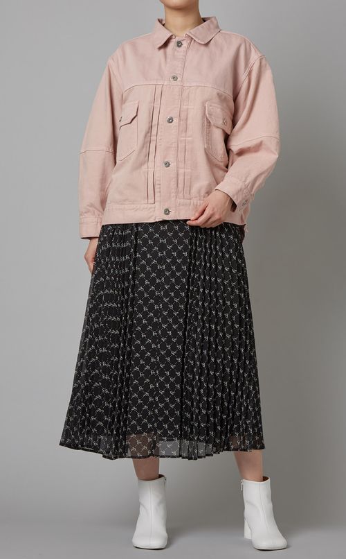 パッチワークデニムジャケット