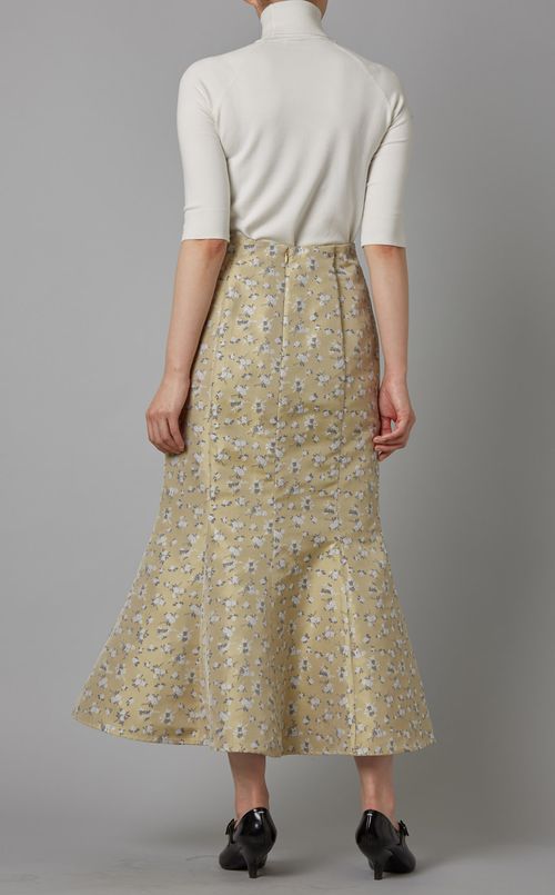 フラワーマーメイドスカート