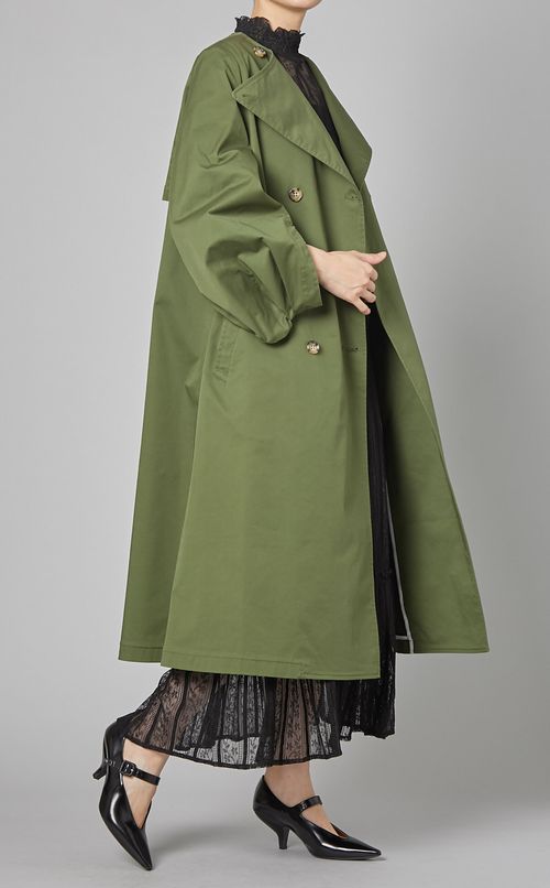 パフスリーブトレンチコート