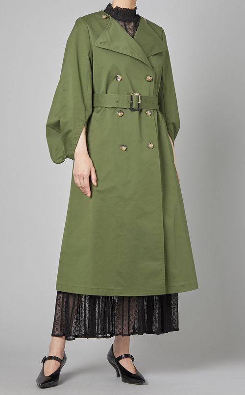 パフスリーブトレンチコート