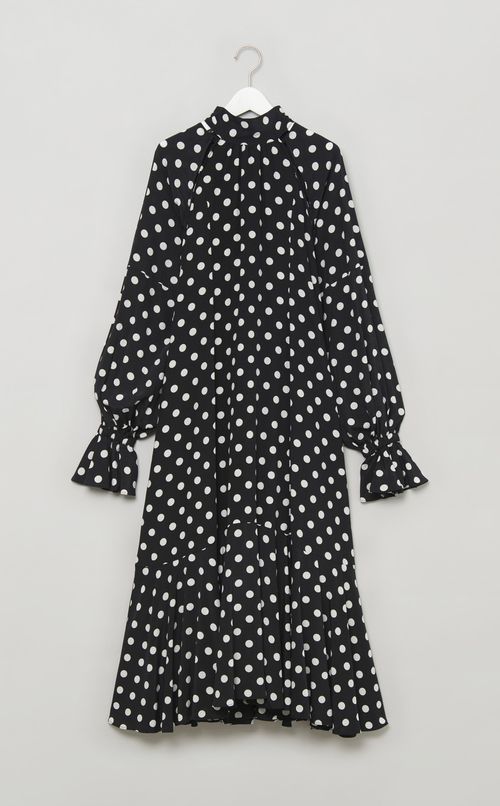 2wayスリーブドットワンピース