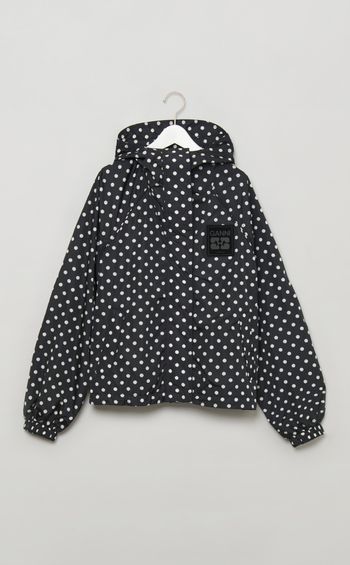 ドットプリントナイロンパーカー