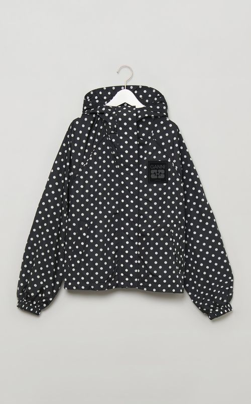 ドットプリントナイロンパーカー