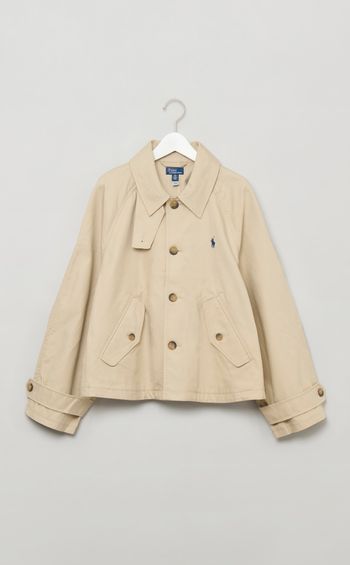 コットンフレアショートコート