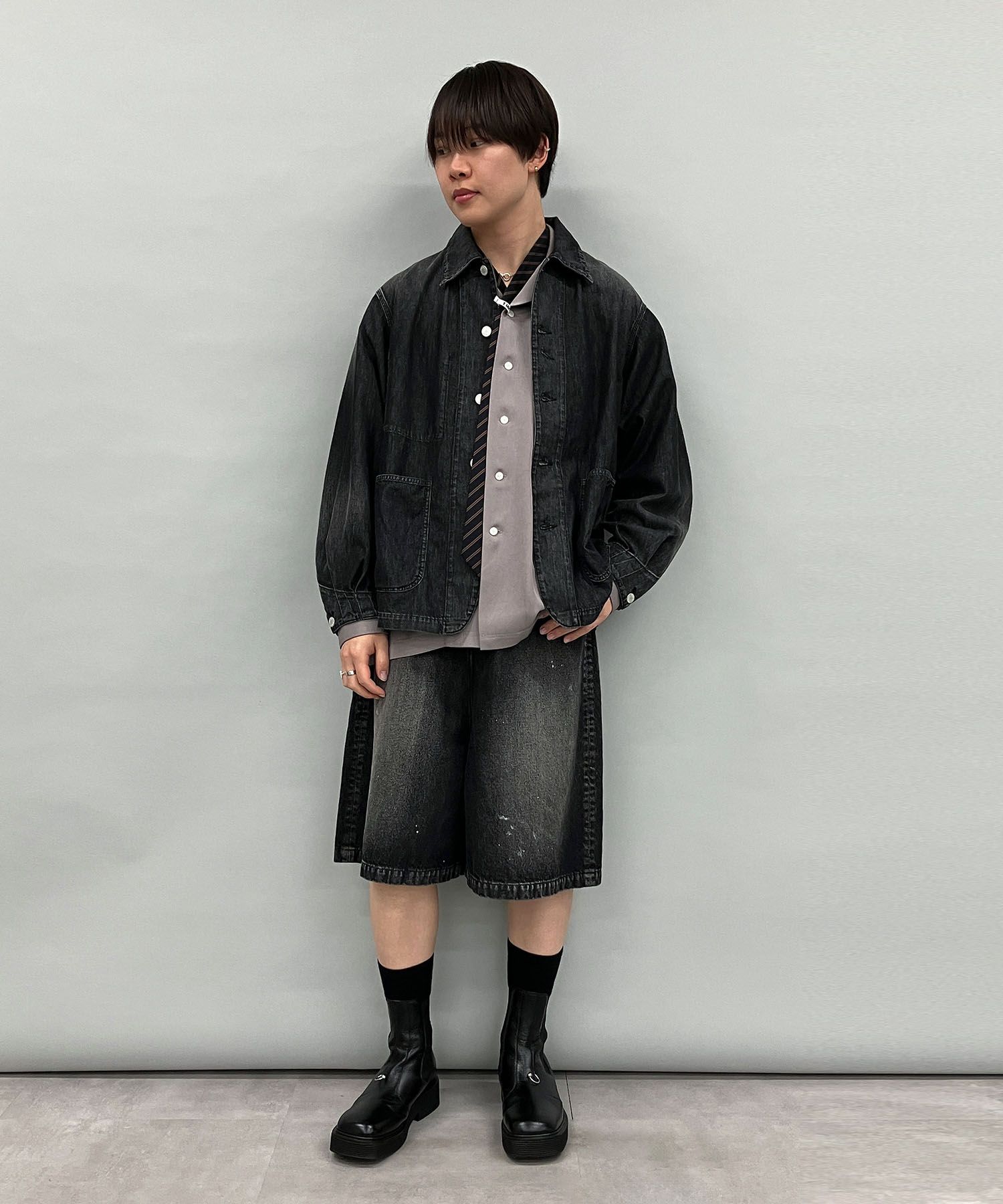 Maison MIHARA YASUHIRO｜アタッチドタイオープンカラーシャツ