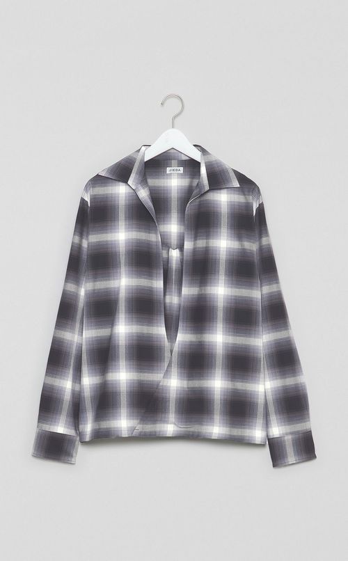 チェックスキッパーシャツ