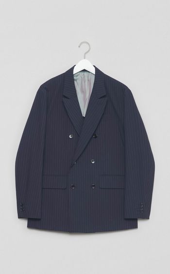 ストライプダブルブレストジャケット