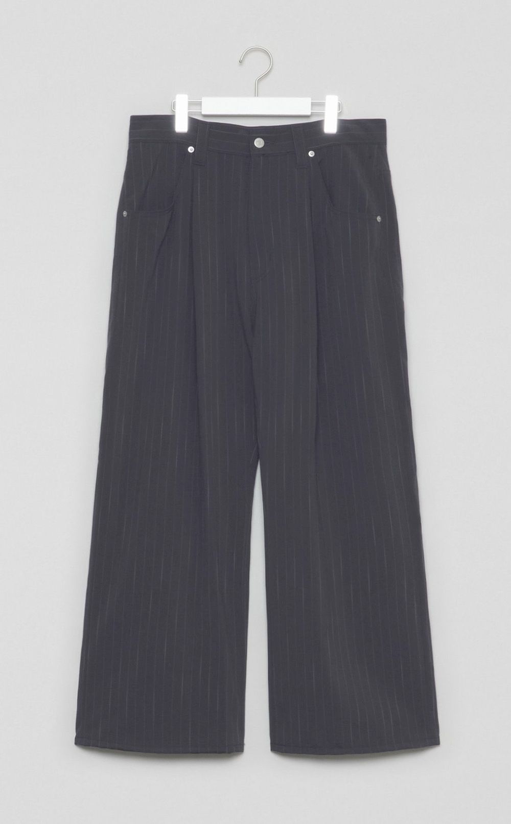 ストライプワイドワンタックパンツ