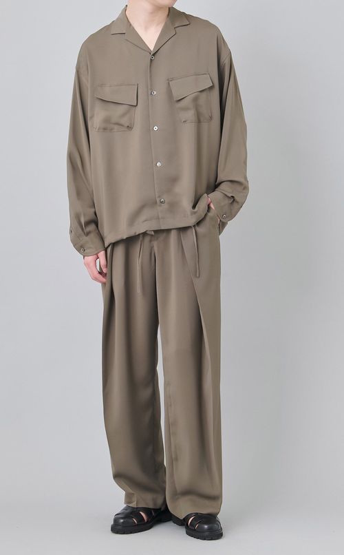 ドレープダブルタックパンツ