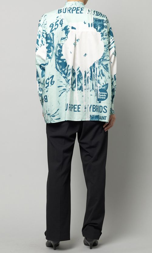 プリントボリュームブラウス