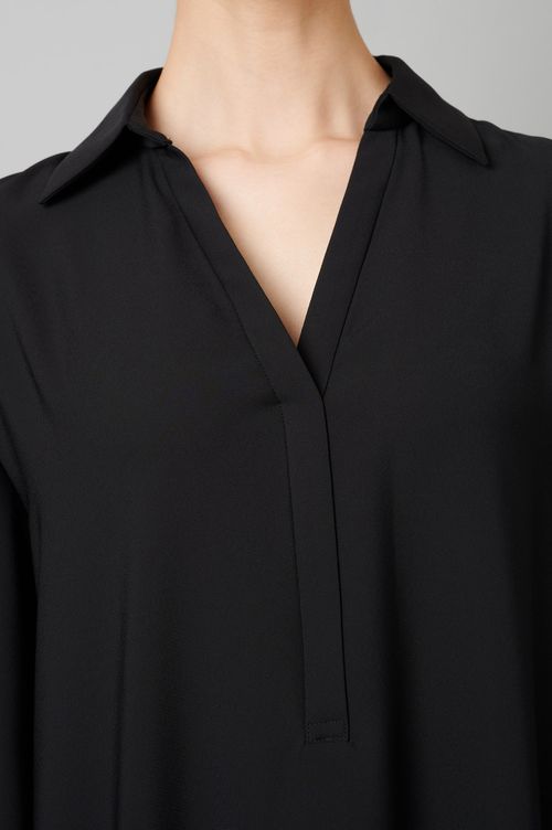 ロングフレアシャツドレス