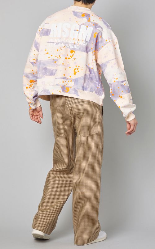 カモフラージュバックロゴスウェット