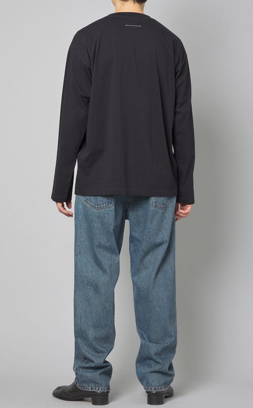 ジッププリントロングスリーブTシャツ