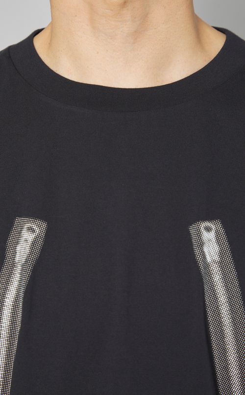 ジッププリントロングスリーブTシャツ