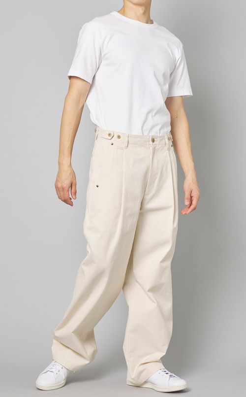ライトキャンバスワイドパンツ