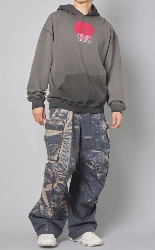 ロゴプリントフーディ