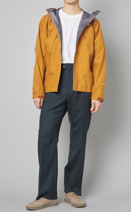 チェックフラットフロントフレアパンツ