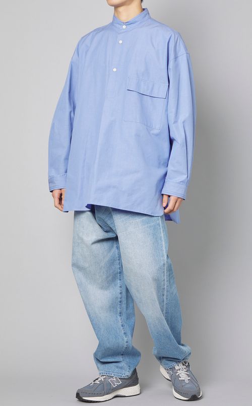 ポプリンオフィサーシャツ