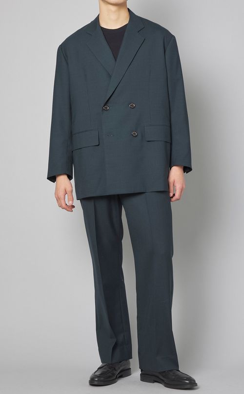 チェックフラットフロントフレアパンツ