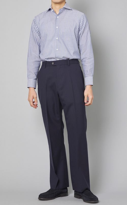 コットンロンストワイドカラーシャツ