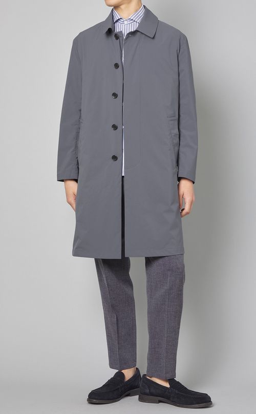 コットンロンストワイドカラーシャツ