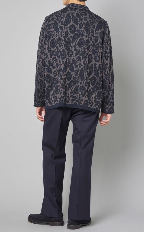 ペイズリーニットシャツ