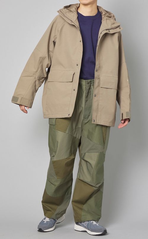 パネルパッチワークカーゴパンツ